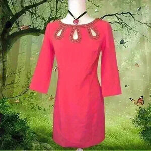 Lilly Pulitzer Salmon Color Brontë Embellished Dress